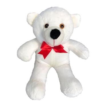 Imagem de Urso De Pelúcia Gigante Teddy Ursinho 50 cm Macio C/Laço Vermelho (Baunilha)