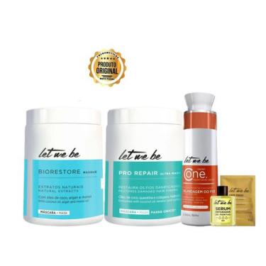 Imagem de Let Me Be Btx Pro Repair 1 Kg + Bio Restore 1 Kg + Cauter One 500ml