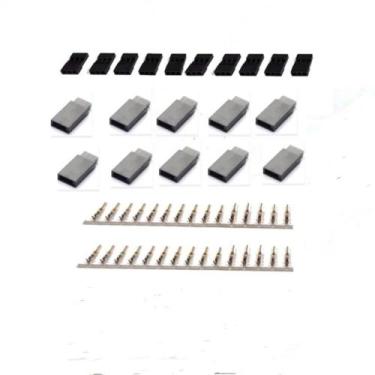 Imagem de Kit De Conectores Para Receptor Servo Jr Futaba 5 10 Pares Plugue Mach