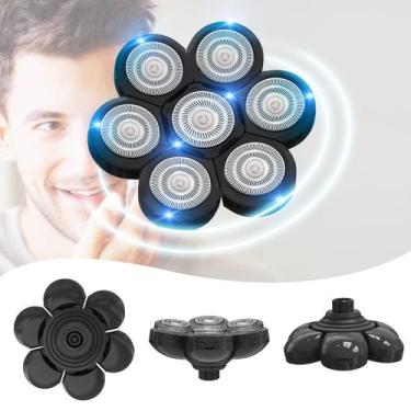 Imagem de Cabeças de reposição, barbeador elétrico 7D, 7 lâminas para homens - S