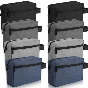 Imagem de Bolsa de higiene de viagem Sanwuta Waterproof Grooming, 8 peças para h