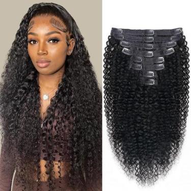 Imagem de Extensão de cabelo Clip In Croocco Curly 3C 4A Kinky Curly 120g