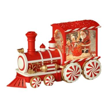 Imagem de KiBcsLic Globo de neve de Natal, decoração de Natal, brilhante, caixa de música em forma de, enfeite de mesa para decoração de casa e centro de mesa