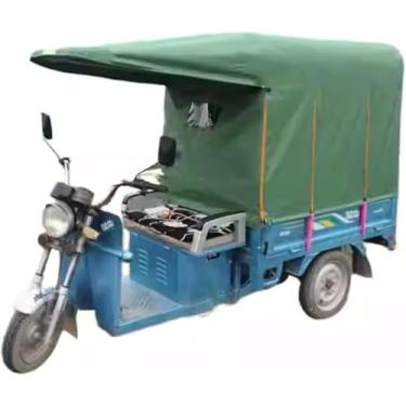 Imagem de Dossel De Triciclo Elétrico Cobertura De Triciclo Elétrico Capa De Toldo De Três Rodas Pano Oxford Engrossado Chuva Sol Neve Prova Para Passeios Ao Ar Livre, One Color, 110*80cm/43*31"