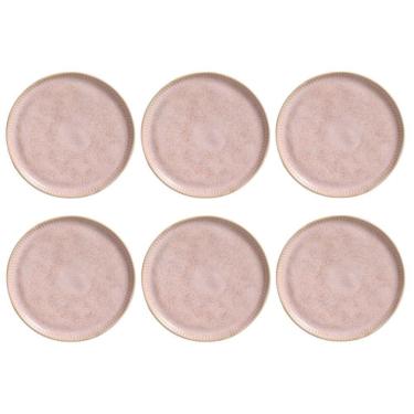 Imagem de Conjunto Pratos Sobremesa 6 Peças Linhas Litchi Porto Brasil