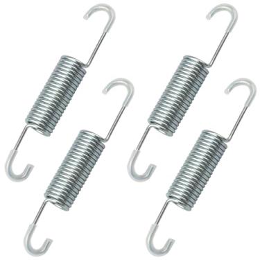 Imagem de YRZHKS Suspensão reclinável de comprimento total de 11,4 cm / 8 polegadas com mecanismo de cadeira de sofá/mola de tensão, revestimento de borracha com gancho duplo de pescoço longo, compatível com