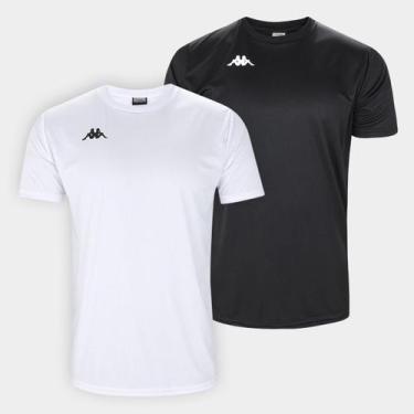 Imagem de Kit Camisa Kappa Fardamento Modena Com 2 Masculina, Branco, P