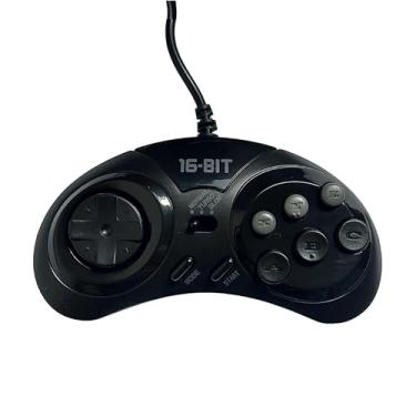 Imagem de Controle 16-BIT Retro Compativel com Mega Drive/Master System/Genesis/Atari com função Turbo
