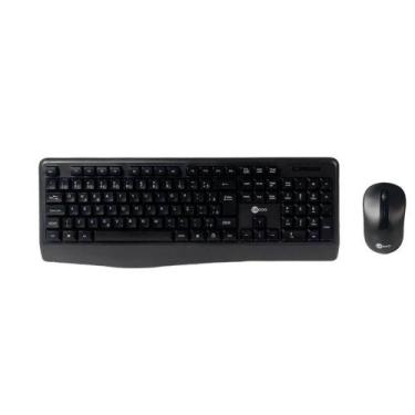 Imagem de Kit teclado e mouse sem fio Lecoo KW211 preto