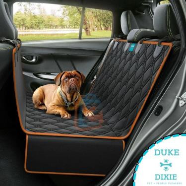 Imagem de Capa Pet Protetora de Banco Traseiro Carro Impermeavel Duke & Dixie Laranja