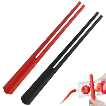 Imagem de Espremedor de saco de molho de alimentos – Ferramenta extrusora de saco de molho e extrator de condimentos para cozinhas, bolsa de molho ABS portátil e espremedor de alimentos, conjunto de 2