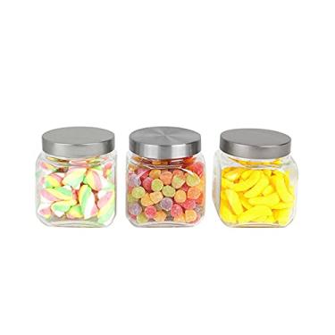 Imagem de Jogo com 3 Potes, Quadrados, Prata, Casambiente