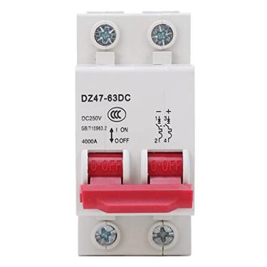 Imagem de Disjuntor Solar Fotovoltaico Akozon 250V DC - Interruptor Solar DC para Sistemas Fotovoltaicos - Proteção Confiável para Instalações de Painéis Solares (40A)