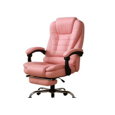 Imagem de Cadeira Presidente Com Massagem Dupla E Apoio Para Os PéS - Sistema De Relaxamento Completo,(ROSA)