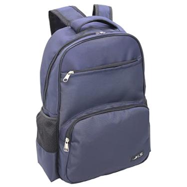 Imagem de Mochila LS Bolsas Notebook 15.6 Executiva Marinho e Preto 5 divisões com Encaixe em Malas - MN4216