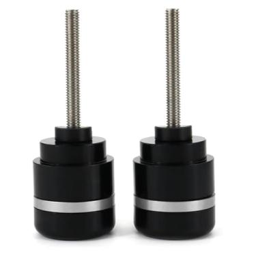 Imagem de BYYINGSUS Tampões de tampa de extremidade de barra compatíveis com CBR1100XX VFR800 VFR1200F VTR1000 RC51 CB1000R CB300R CB125R CB650F NC750S (estilo B prata)