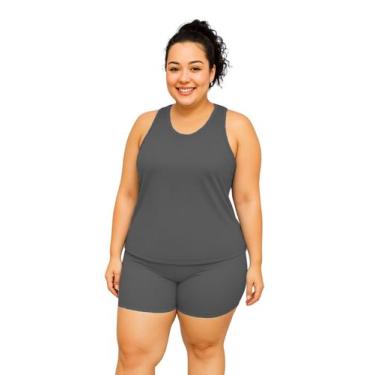 Imagem de Regata Nadador Feminina Dryfit Fitness Academia Plus Size - Ast Store,