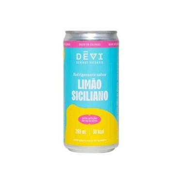 Imagem de Refrigerante Vegano Natural DÊVI Limão Siciliano 269ml - Devi Bebidas 