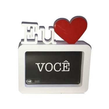 Imagem de Porta Retrato De Plástico 15X10cm  R.92517 - Branco