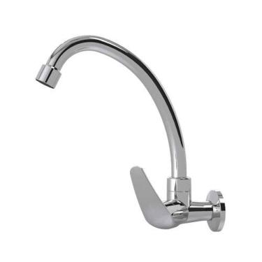 Imagem de Torneira Parede Bica Móvel 1167 Cromada Monocomando Abs 1/4 De Volta Dn15 - Injet Plast