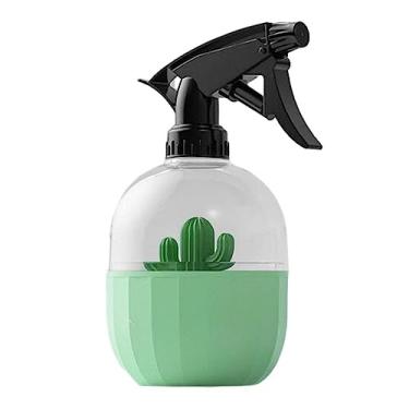 Imagem de Regador Garrafa de spray jardinagem cacto, regador 500 ml para plantas interior, garrafa pressão reutilizável para pulverizar para regar a casa(Green)