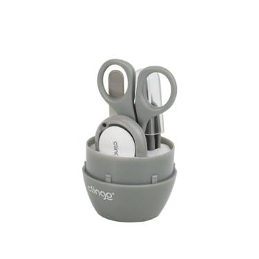 Imagem de Clingo Conjunto Manicure com Estojo Cinza