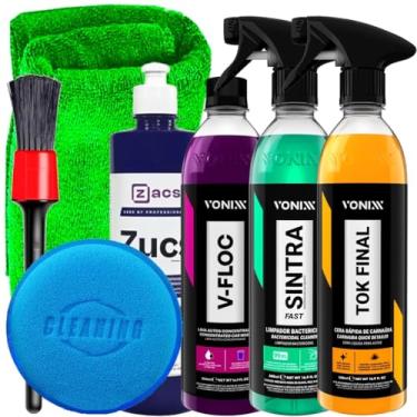 Imagem de Kit Tok Final 500ml Vonixx V-Floc 500ml Vonixx Sintra Fast 500ml Vonixx Zucs 500ml Zacs e Acessórios Karbox