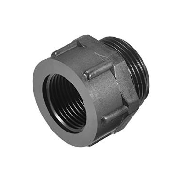 Imagem de uxcell Buchas redutoras rosqueadas adaptador conector de nylon M25 rosca macho para rosca fêmea M20 preto
