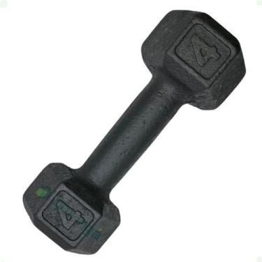 Imagem de Halter Sextavado de Ferro Fundido Pintado - 4 Kg - 2M FITNESS