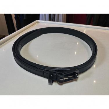 Imagem de Cinto Feminino Social Casual Fino Fivela Color Chris Helena Preto