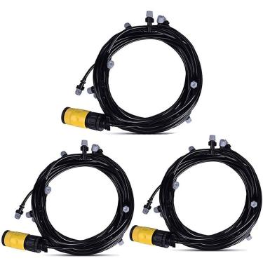 Imagem de Mangueira Climatizadora Kit 3 und Nevoa Sistema Irrigacao Jardim Quintal Plantaçao 10 Metros