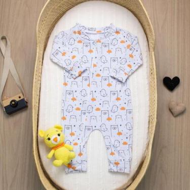 Imagem de Macacão de Cotton com Zíper para Bebê Tecido Macio e Confortável Bears