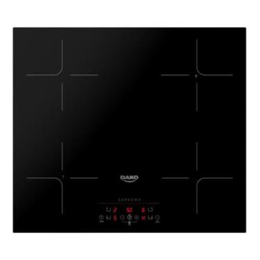 Imagem de Cooktop Indução 4 Bocas Preto Trava de Segurança Dako Supreme 220V, Pr