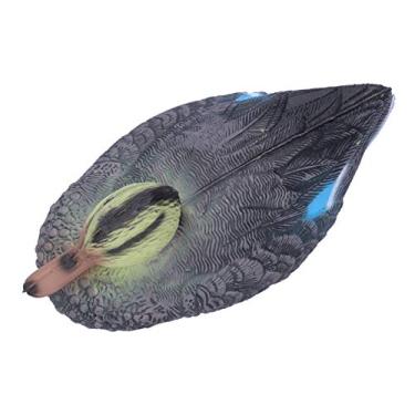 Imagem de XUXHOU Chamariz Pato Simulação Vívida Caça Decoração de Jardim para Pontos Cênicos Plástico Durável 26x11.5cm (Mãe Yuan Yang)