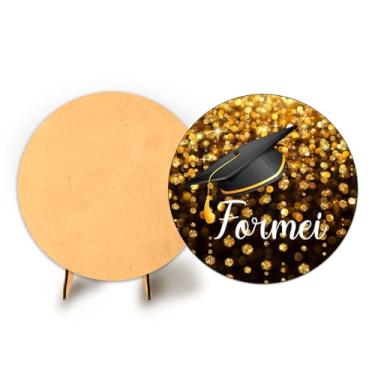 Imagem de Painel Redondo C Elastico 50cm Formatura + Suporte MDF (FOR004)