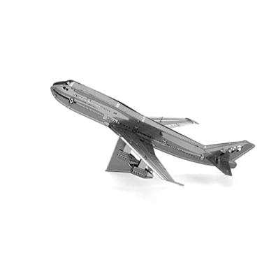 Imagem de Quebra-Cabeça Metal Earth, 3D Metal Model Kit - Boeing 747 Airplane