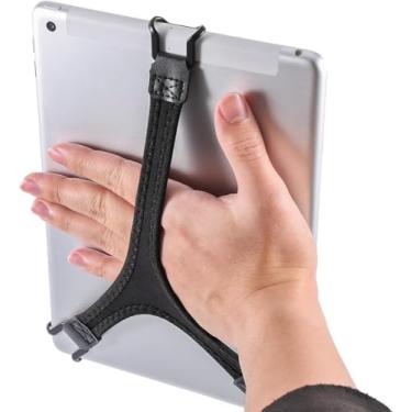Imagem de Alça de mão de segurança para tablet, suporte para tablet compatível com iPad Air/iPad Pro 22.9-26.7 cm/Samsung Galaxy Tab 25.7 cm/Tab S 10.5 (preto)