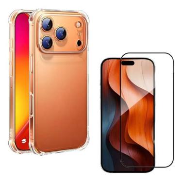 Imagem de Capa Capinha Anti Impacto + Película Premium 9D Cerâmica Para iPhone 1