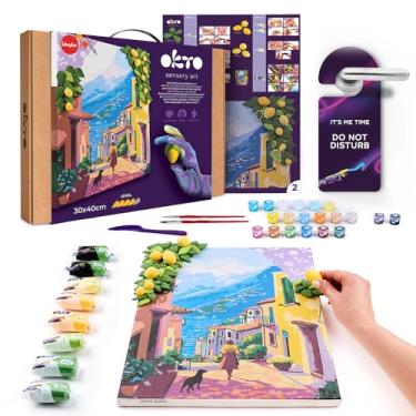 Imagem de OKTO Kit de arte Lemon Weekend | Arte e artesanato DIY pintura com modelo Claу | Claу Kit para pintura | Kits de pintura para adultos para decoração de casa argila para adultos