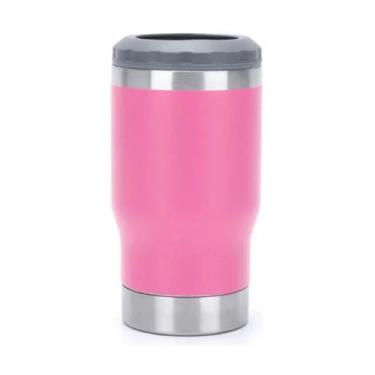 Imagem de Copo Térmico Porta Lata Garrafa Long Neck Copo Abridor Rosa - Universa