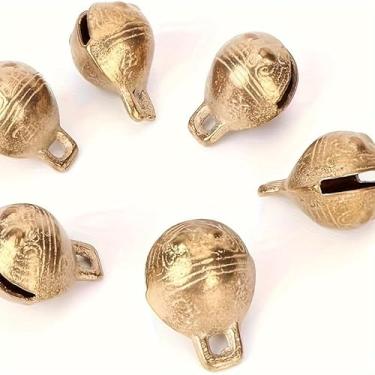 Imagem de 10 peças de sinos, tamanho de 17 mm, orifício de 3 mm - durável, sem necessidade de carregar, som nítido. Projeto DIY, decoração de casa, acessório de coleira de animal de estimação. Um item essencial