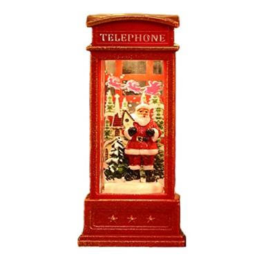 Imagem de Yinhing Cabine Telefônica, Decorações de Natal para a Casa, Luzes de Natal do Globo de Neve para Bar Decoração de KTV (Boneco de neve)