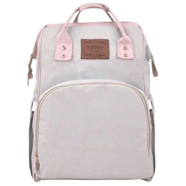 Imagem de Mochila Maternidade Basic Baby Classic Style Cinza E Rosa