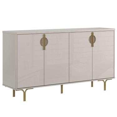 Imagem de Buffet Aparador Para Sala De Jantar 4 Portas Marella Off White-jequitiba