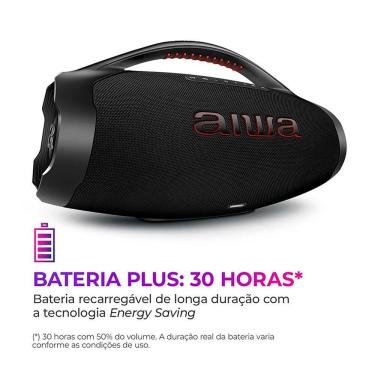 Imagem de Caixa De Som Aiwa Boombox 200w Rms - Aws-bbs-01b Preto Bivolt