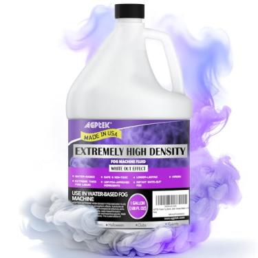 Imagem de AGPTEK Líquido para máquina de neblina de 1 galão, suco de neblina de alta densidade extrema para nebulizadores de 400-1500 watts, líquido de neblina à base de água de alta duração, atmosfera espessa