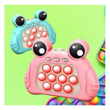 Imagem de Brinquedo Anti Stress Pop It Eletrônico, Fidget Toy em Formato de Sapo, Brinquedo de Apertar para Alívio do Estresse