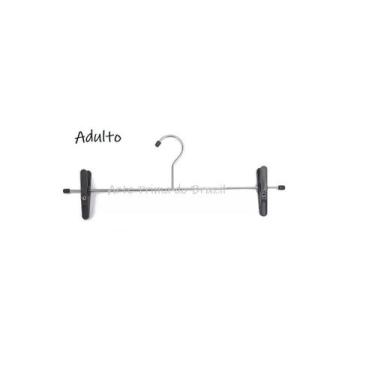 Imagem de Cabide Saia Adulto Metal Cromado C/ Presilha 20 Peças - Arte Prima do 