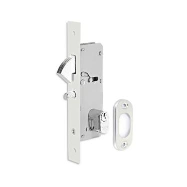 Imagem de Fechadura Porta De Correr Haga Externa Nápole Cromado Bico De Papagaio ? 2605b