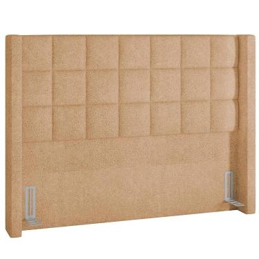 Imagem de Cabeceira Cama Box Casal 160cm Paris Bouclê Mostarda